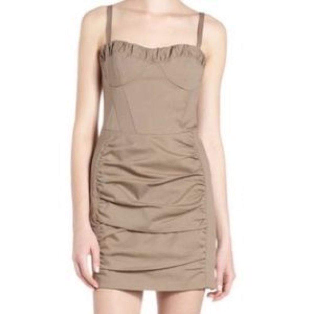 NWT Nanette Lepore Khaki Bustier Dress - Picture 10 of 10